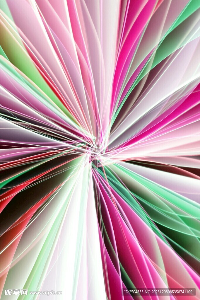 多彩放射状抽象图案背景