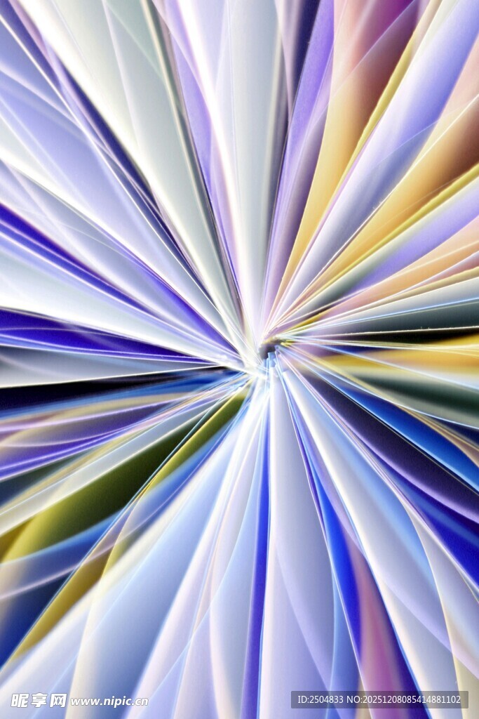 绚丽放射状色彩抽象图案