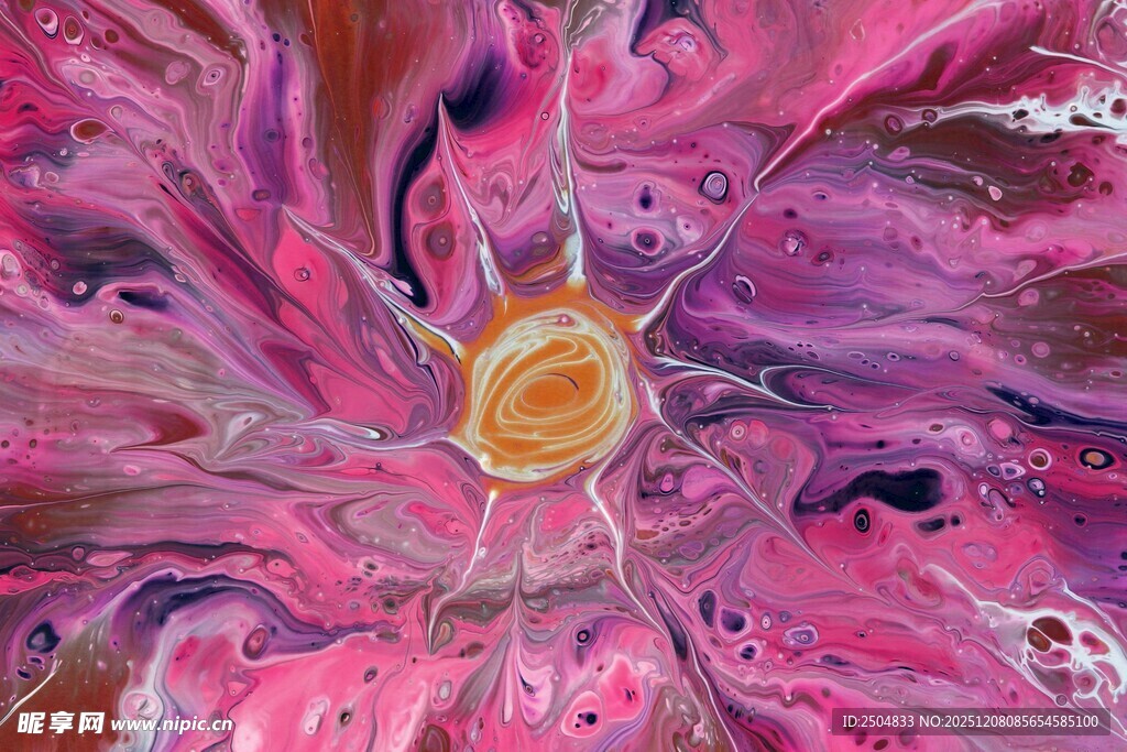 梦幻抽象流体艺术图案