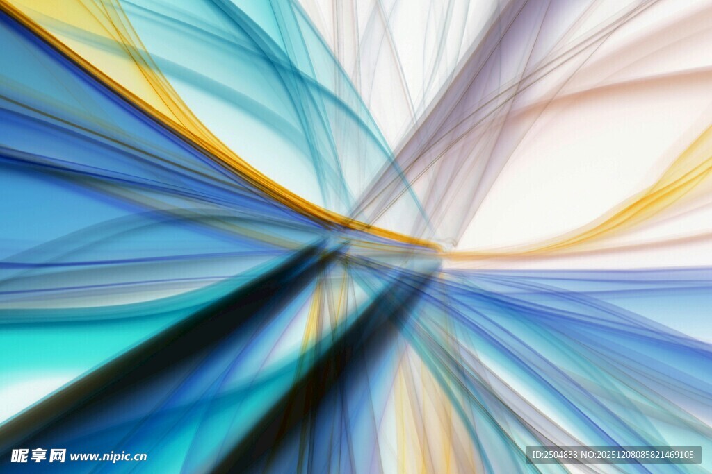 绚丽多彩线条抽象艺术图