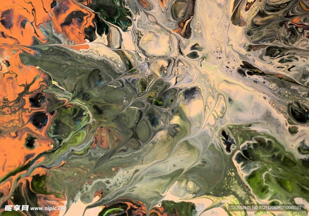 抽象艺术画作 色彩丰富