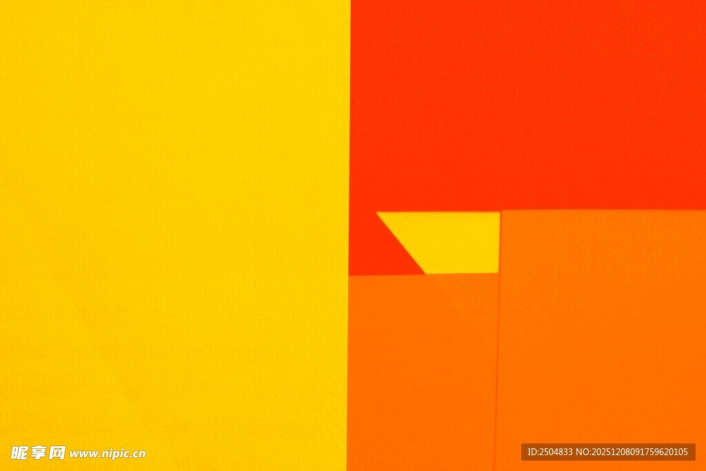 橙黄 变几何色块图案