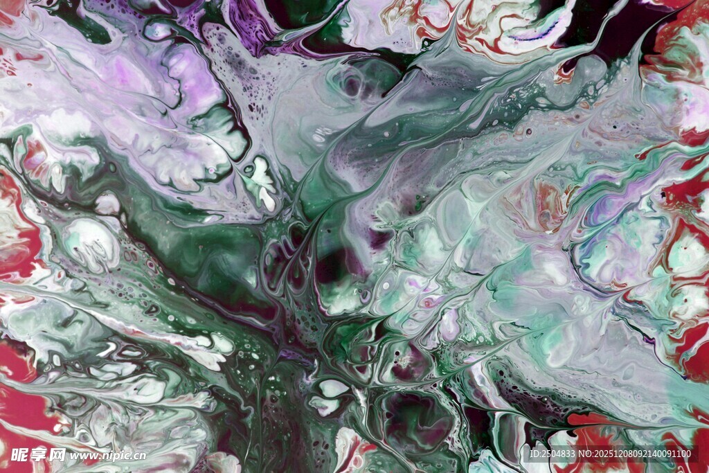 抽象多彩流体艺术画面
