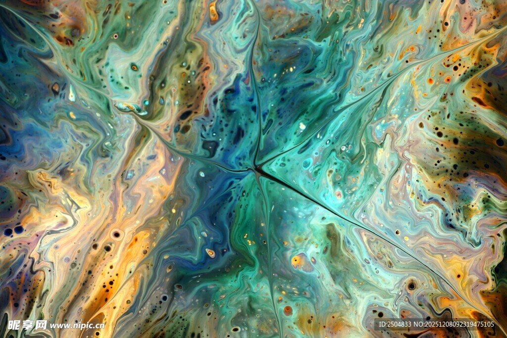 绚丽多彩的抽象细胞图像