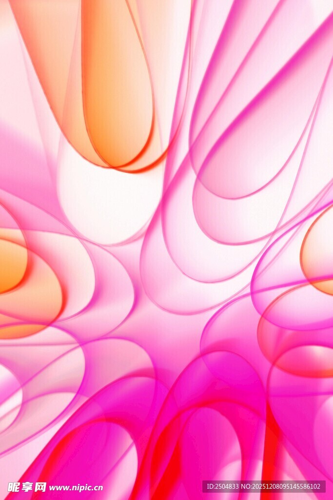 梦幻粉色抽象艺术图案