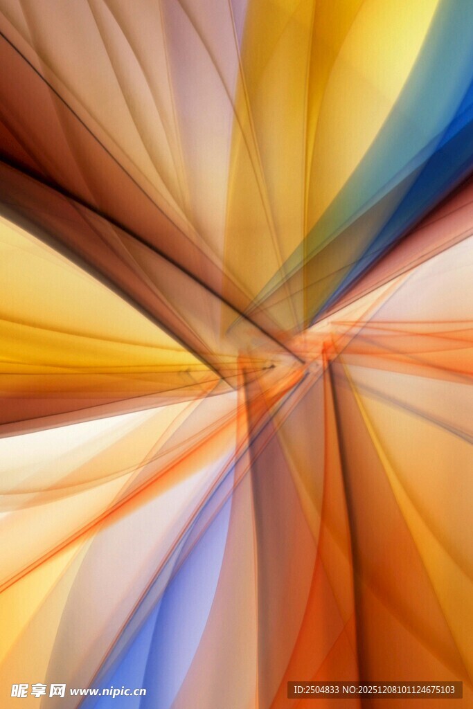 绚丽多彩抽象放射状图案