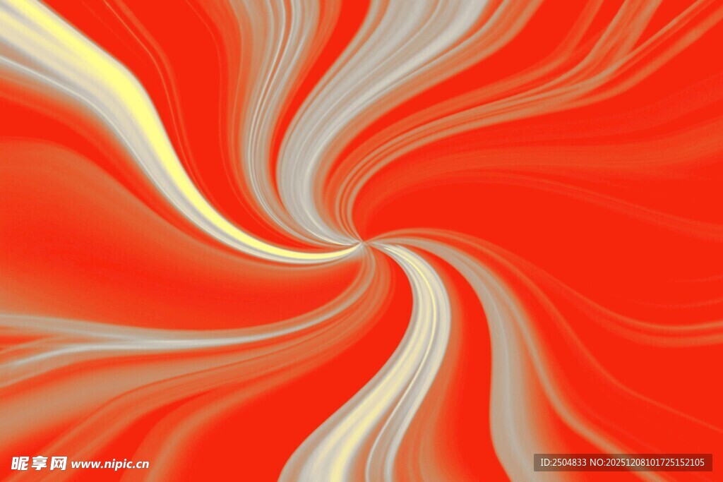 红色旋涡抽象艺术图案