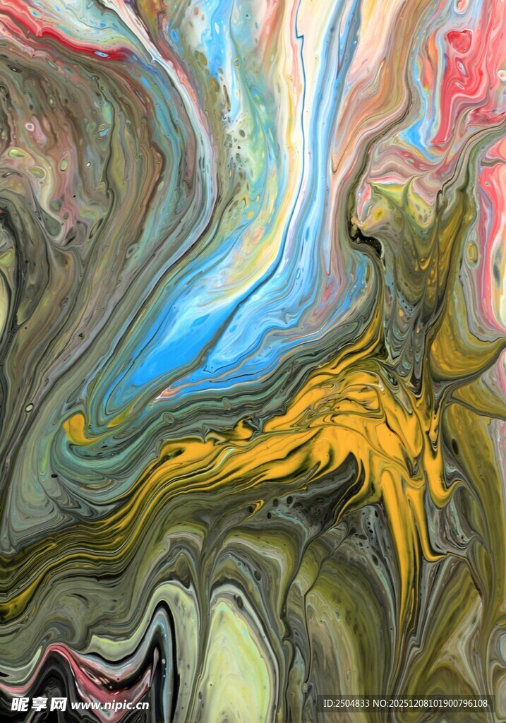 抽象色彩流动图案