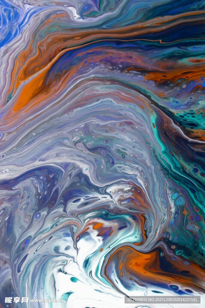 抽象流体艺术色彩图案