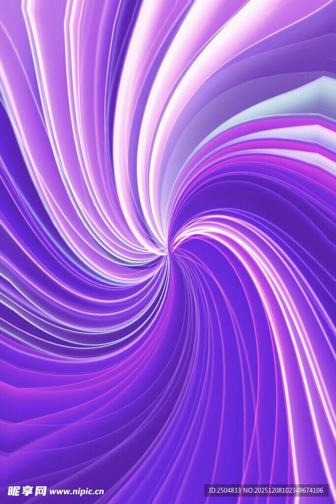 梦幻紫色漩涡抽象背景图