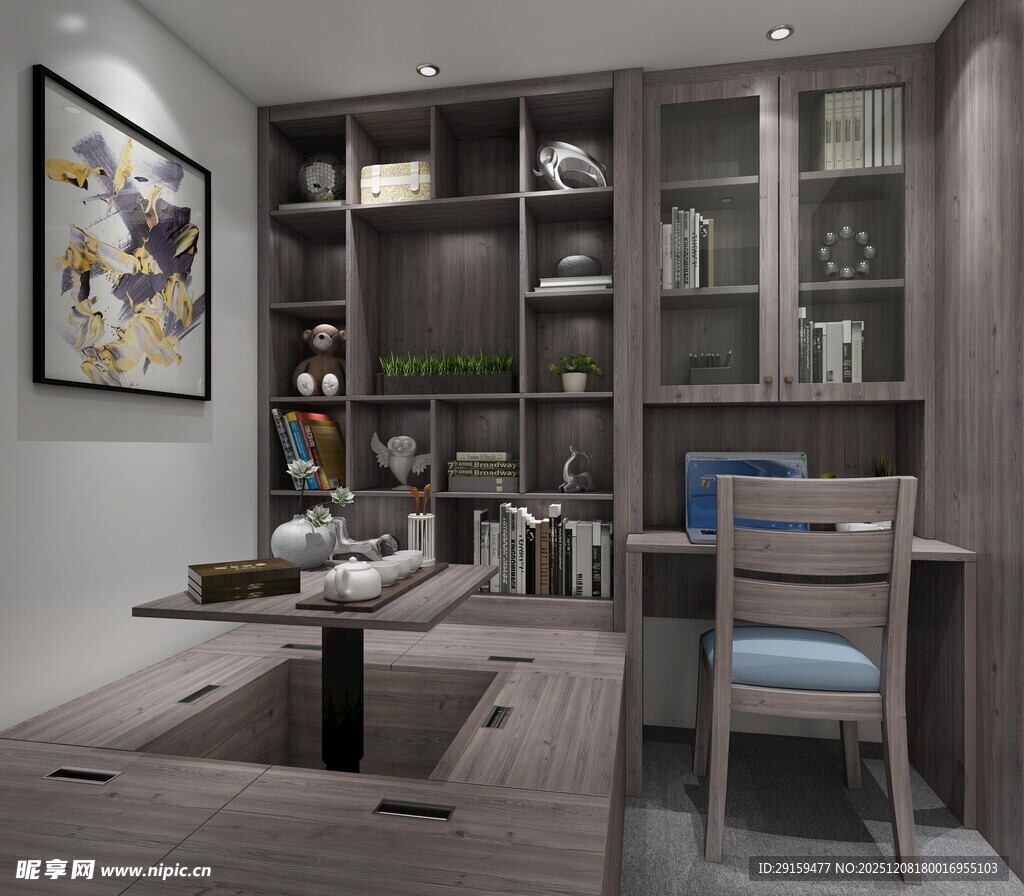 现代简约风格书房设计