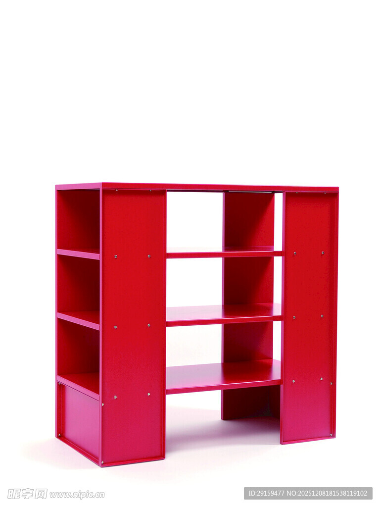 红色多层置物架