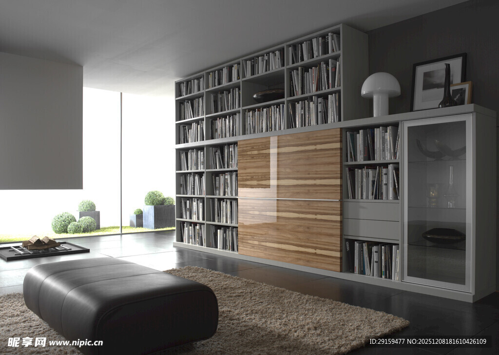 现代简约风格书房空间