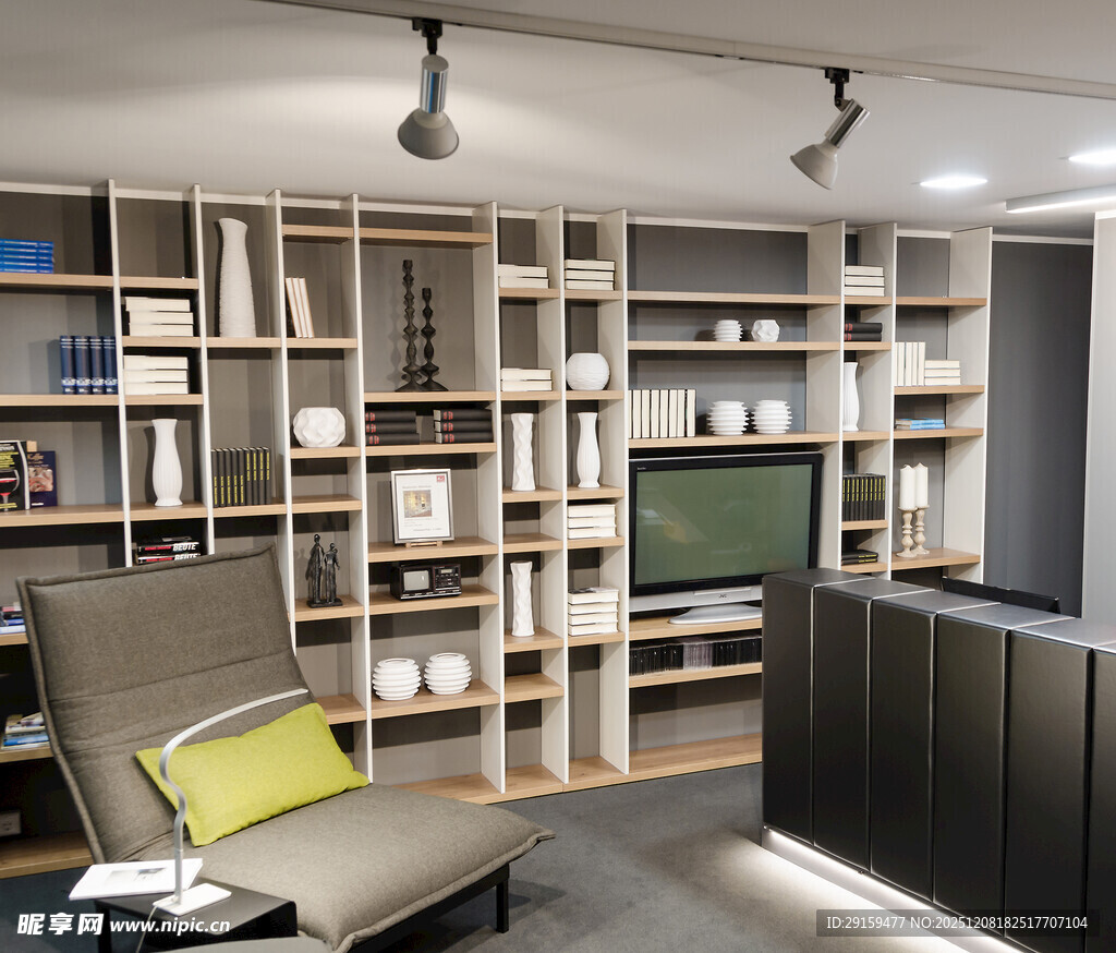 现代简约风书房一角