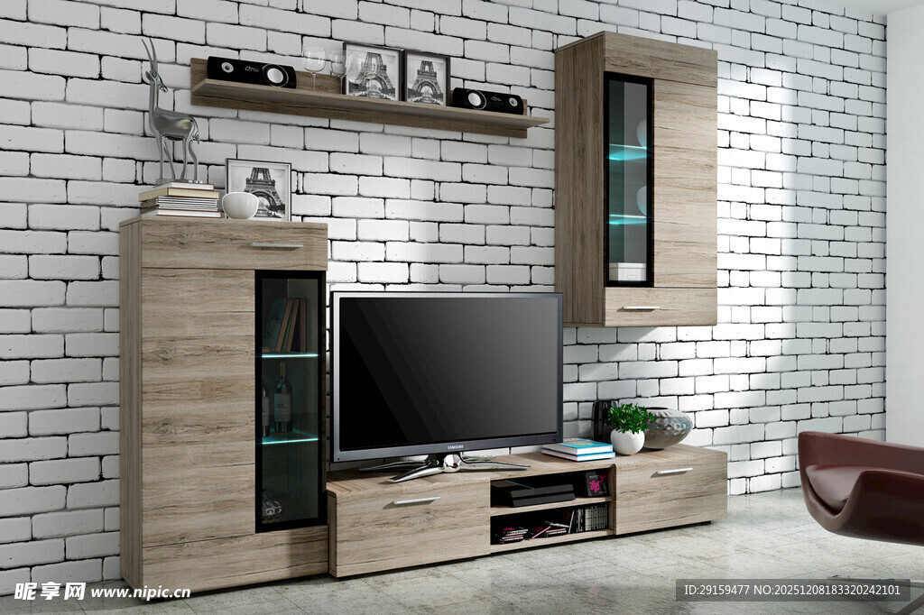 简约客厅电视柜组合展示