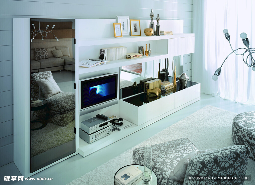 现代简约风客厅家居展示