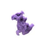 紫色烟雾在空中弥漫