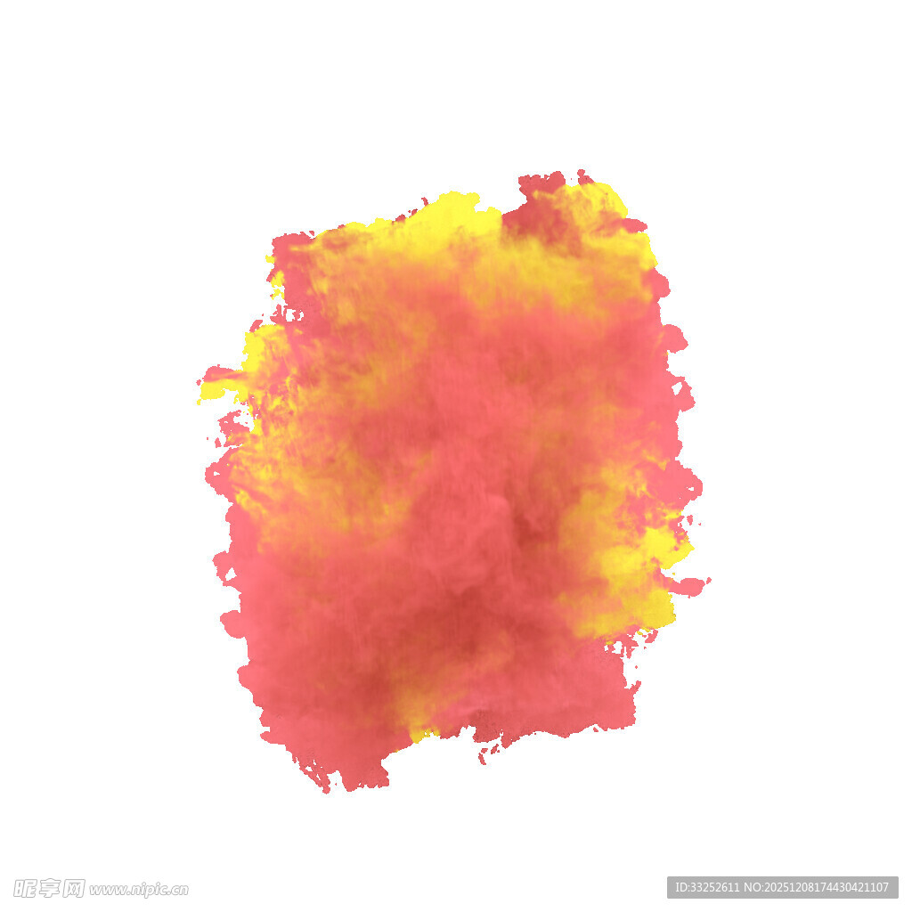 多彩水彩抽象色块