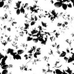 黑白花卉图案纹理背景