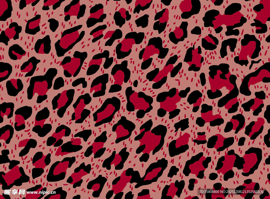 豹纹图案纹理背景