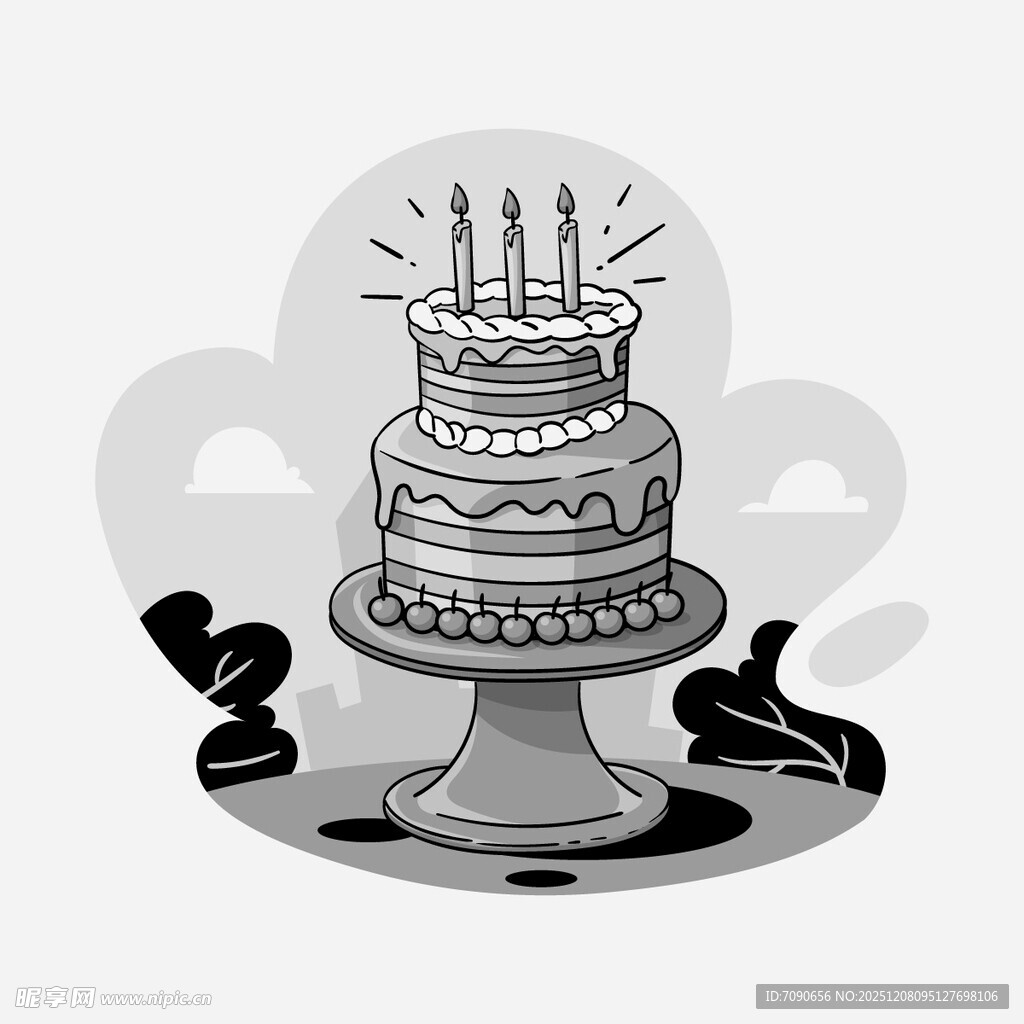 生日蛋糕旁的庆祝场景