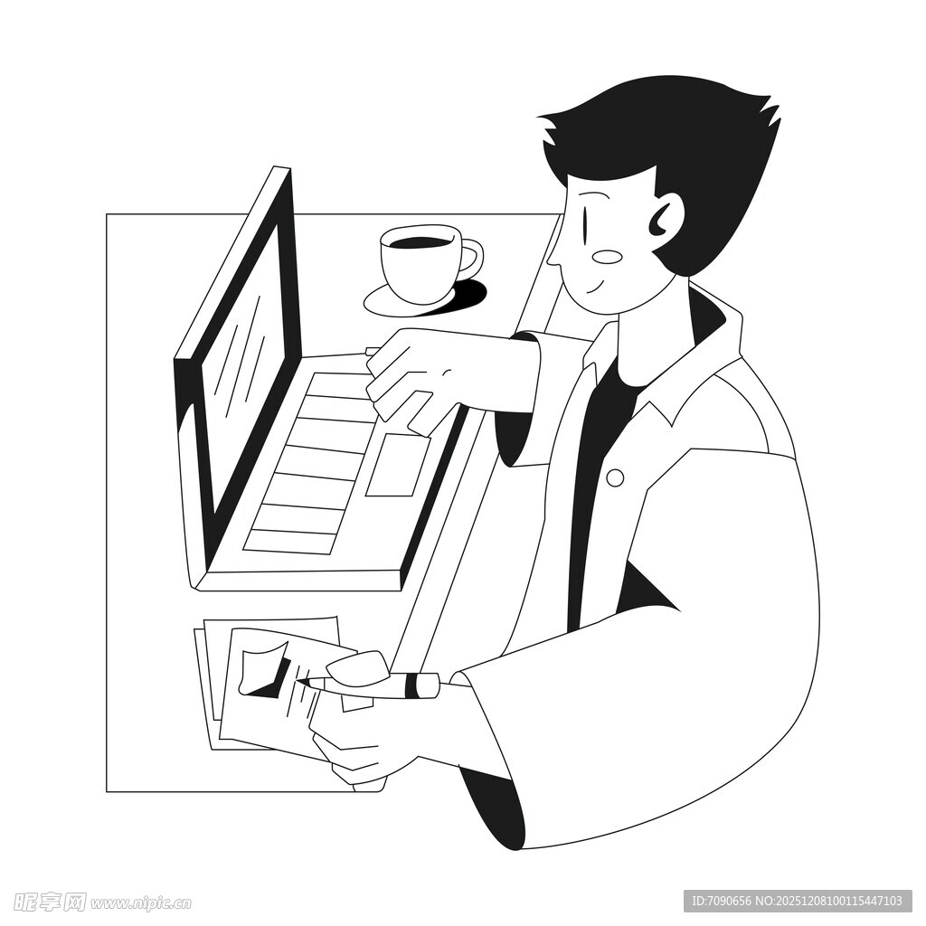 程序员专注敲代码场景