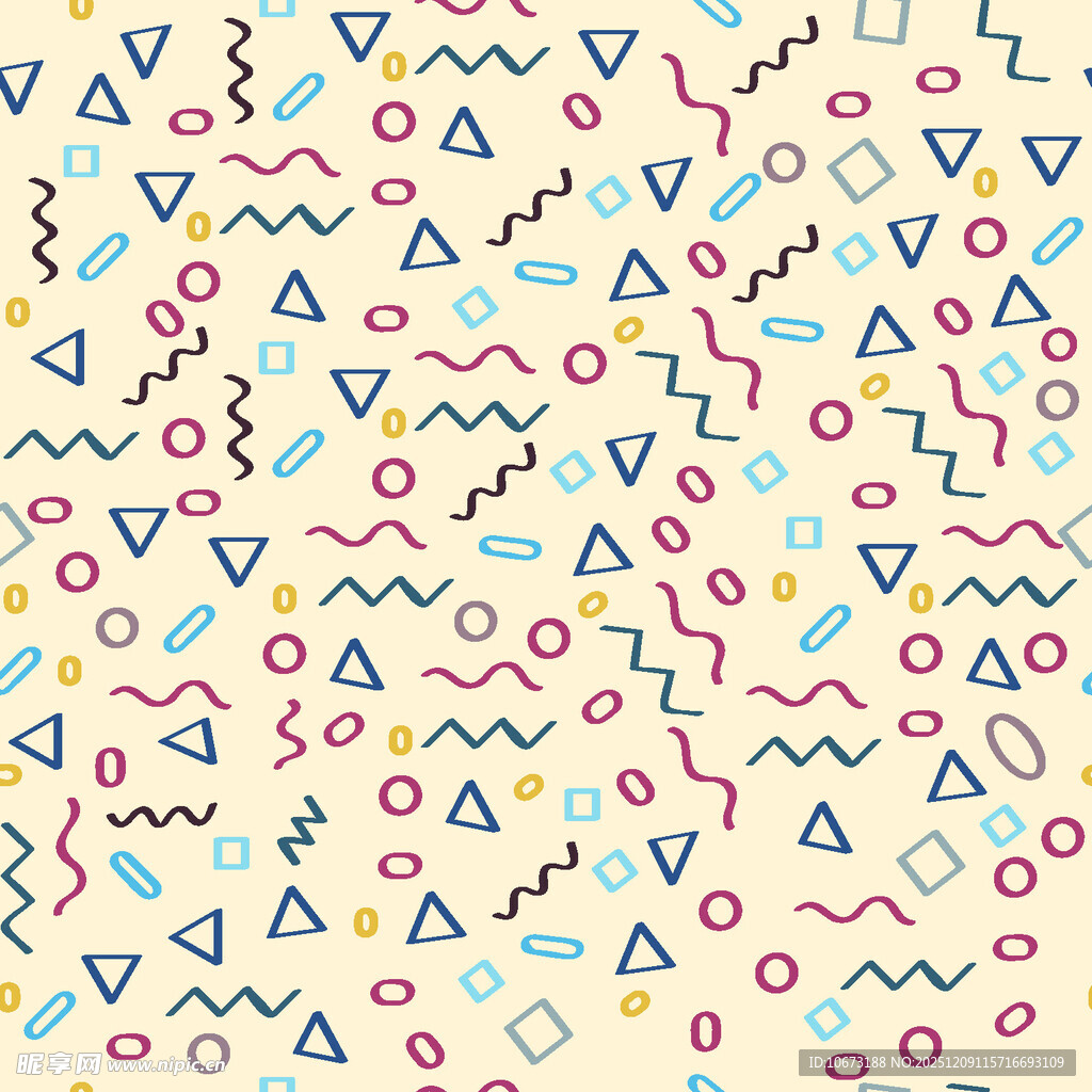 多彩几何图案背景纹理