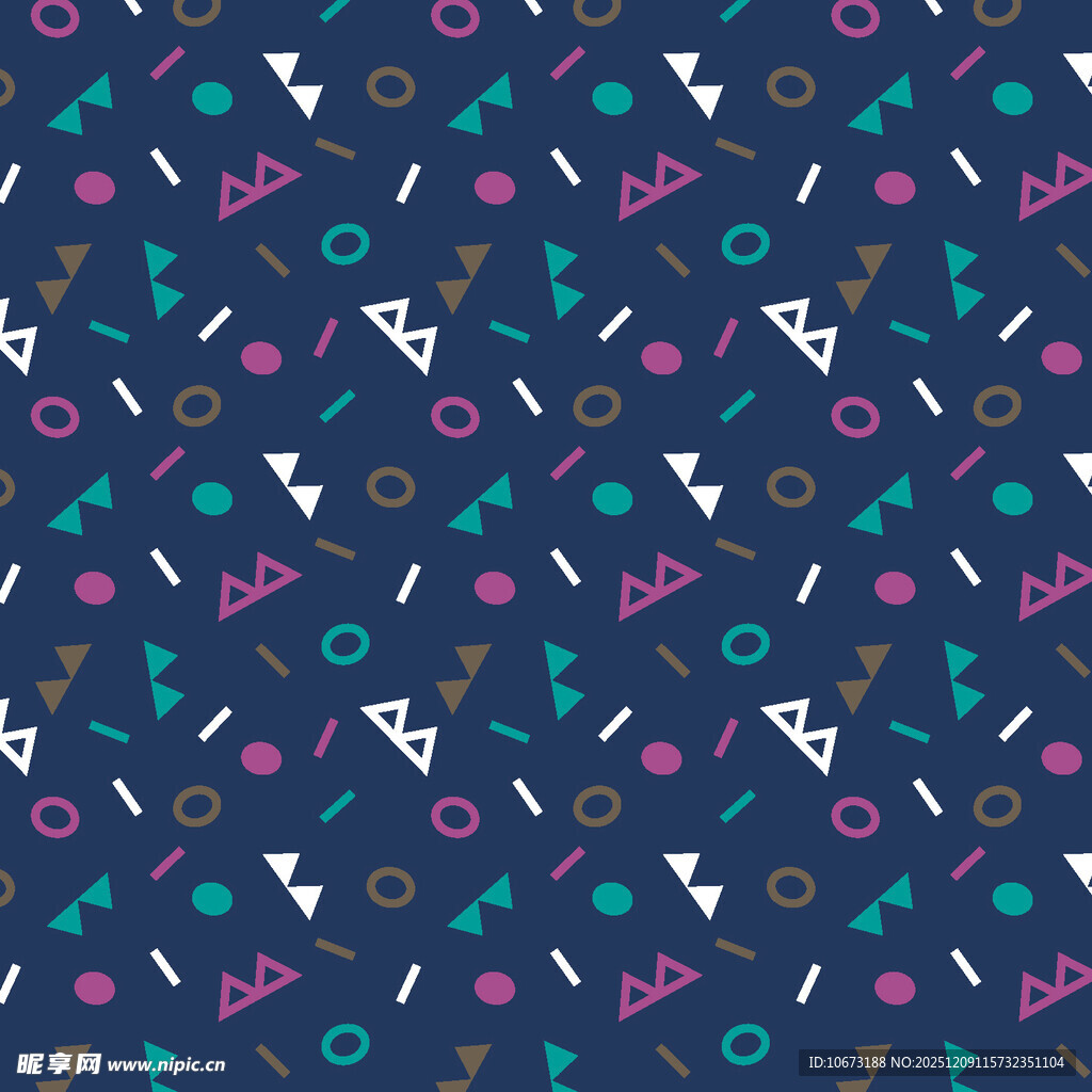 多彩几何图案无缝背景