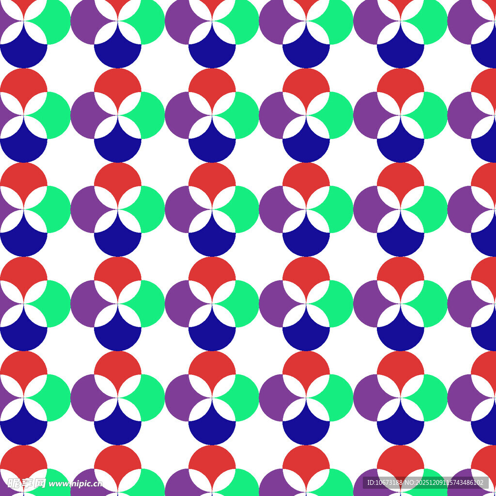 多彩几何图案无缝拼接
