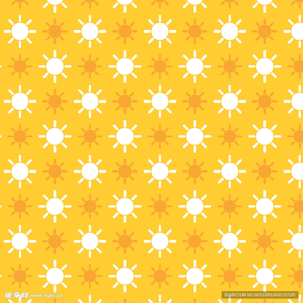 黄色背景白色星形图案