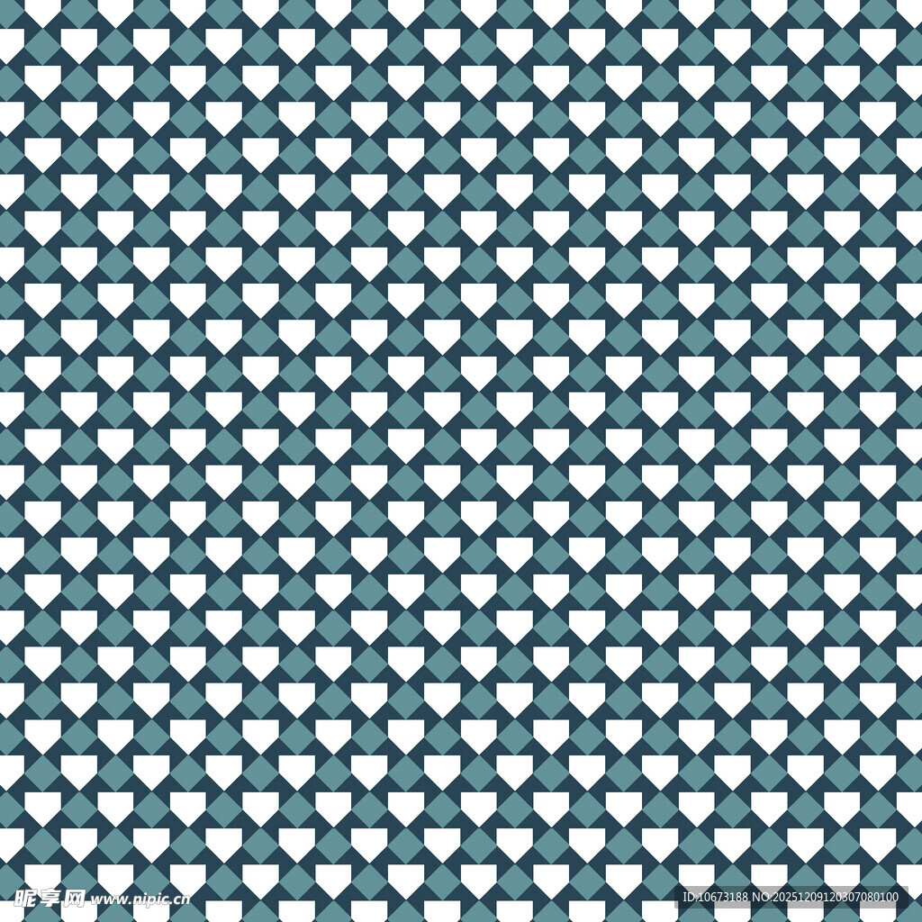 蓝白几何图案无缝背景图