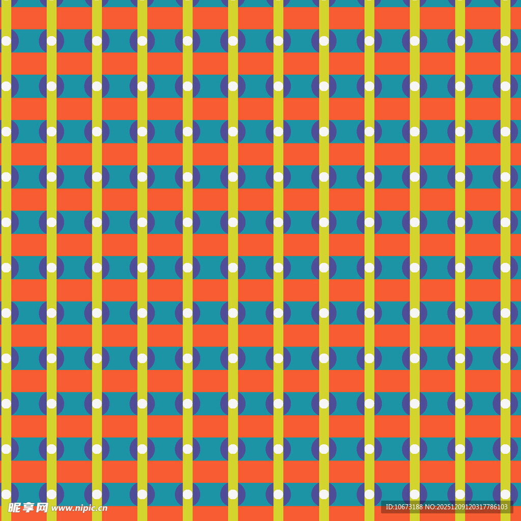 彩色方格图案背景