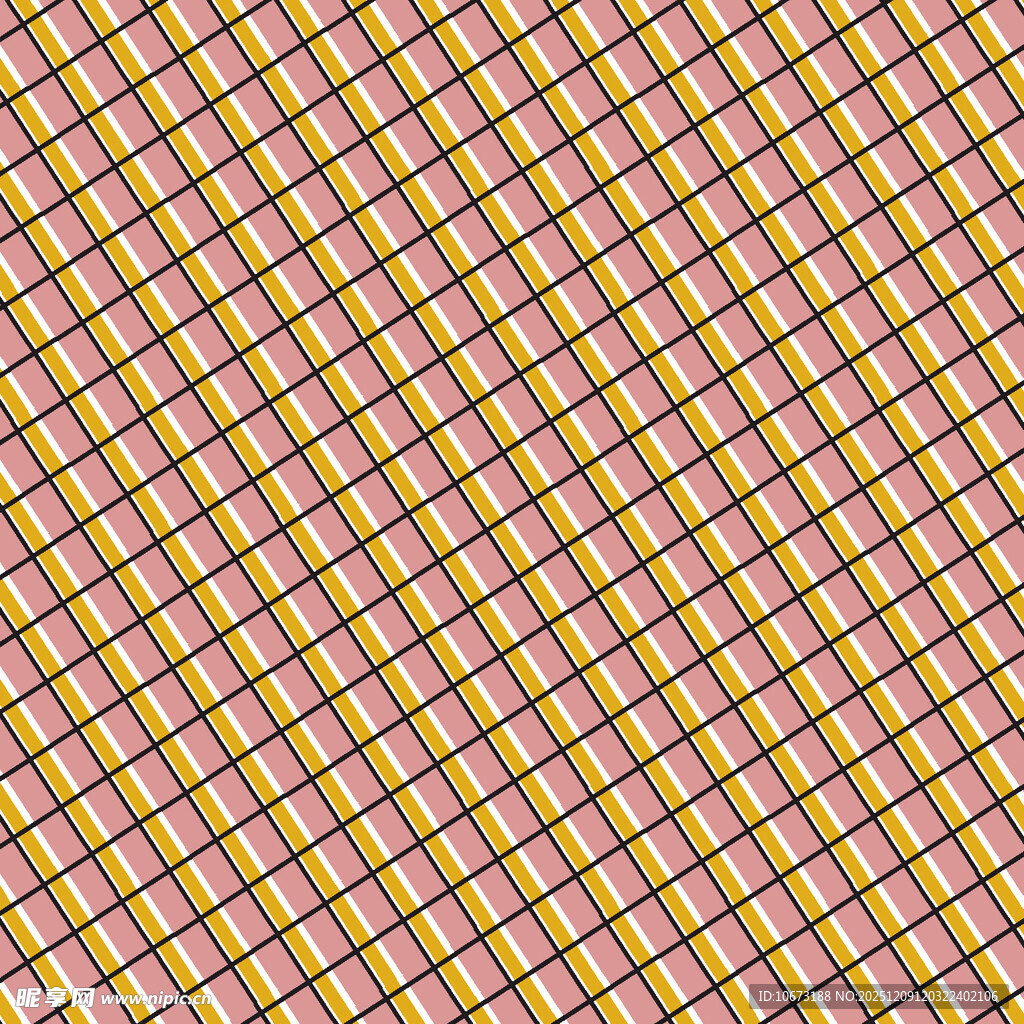 黄棕格子纹理图案