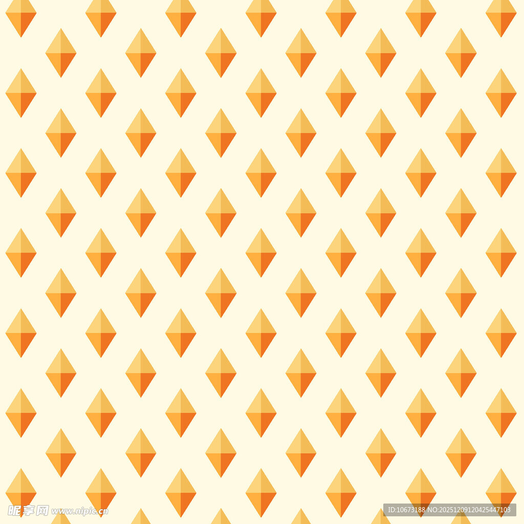 橙色菱形几何图案背景