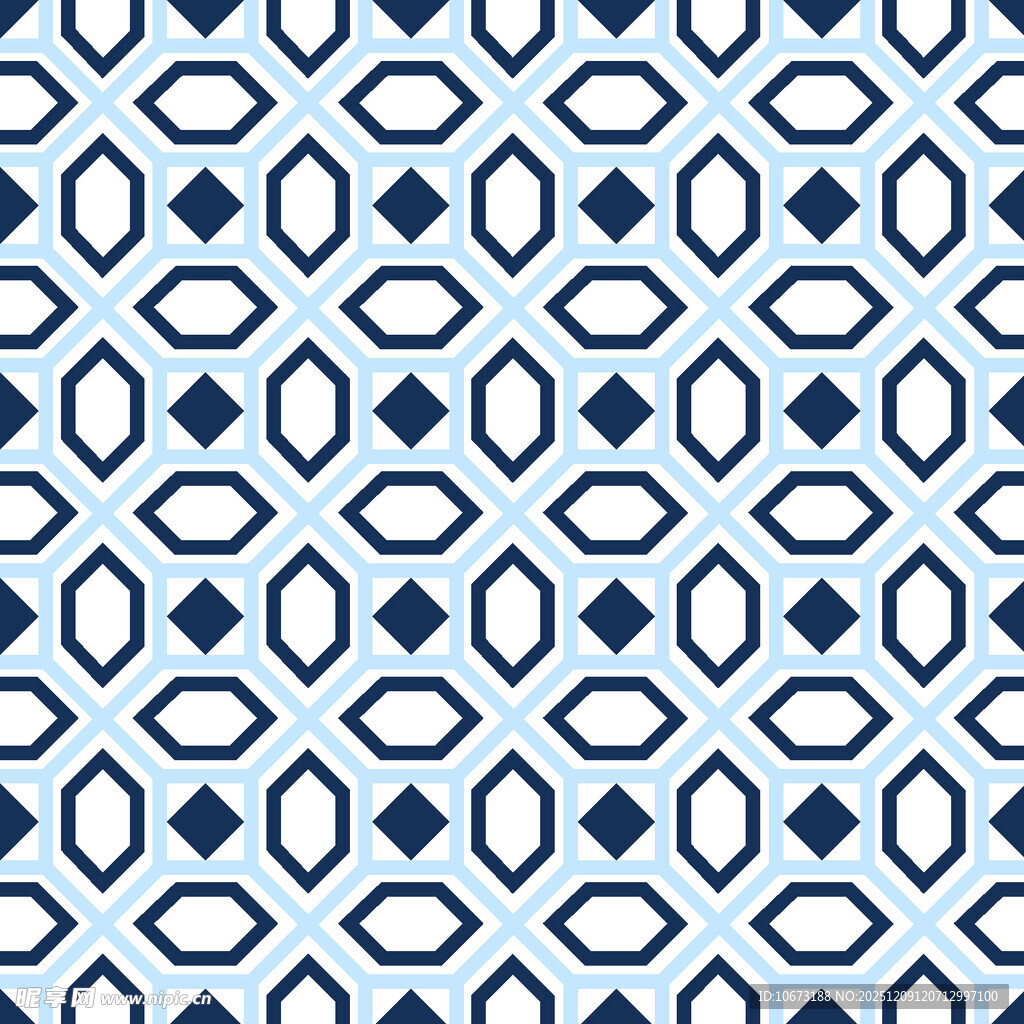 蓝白几何图案纹理背景