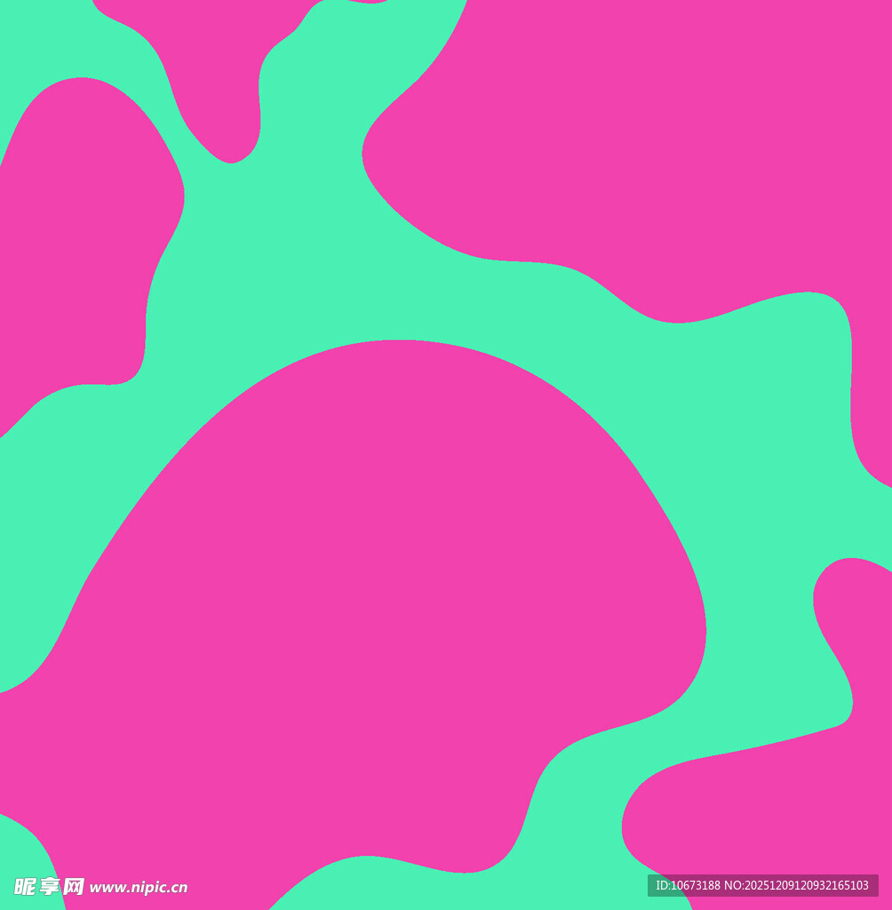 粉绿抽象几何图案背景