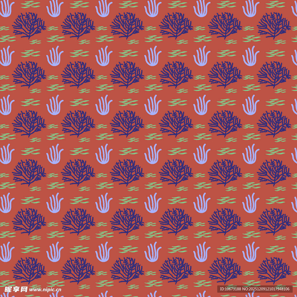 复古花卉图案背景纹理