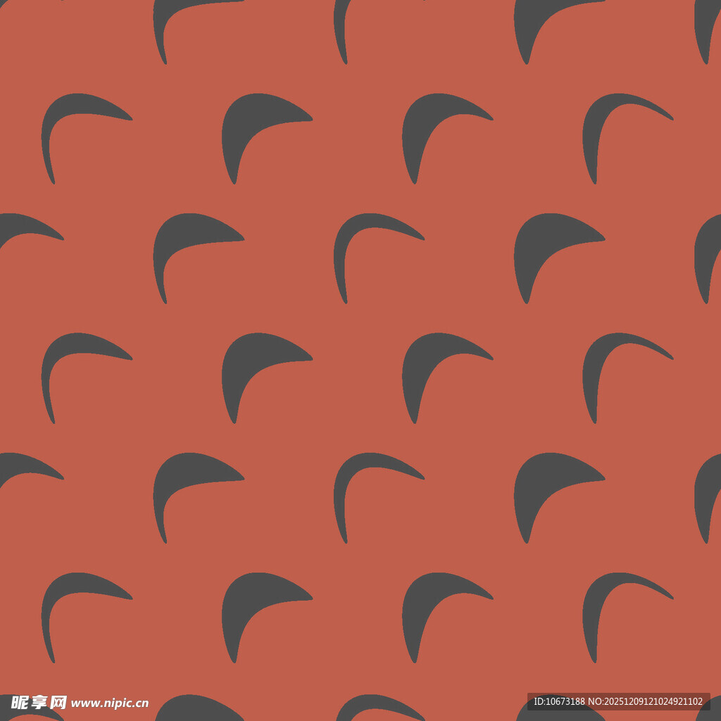 橙底蓝弧形图案纹理