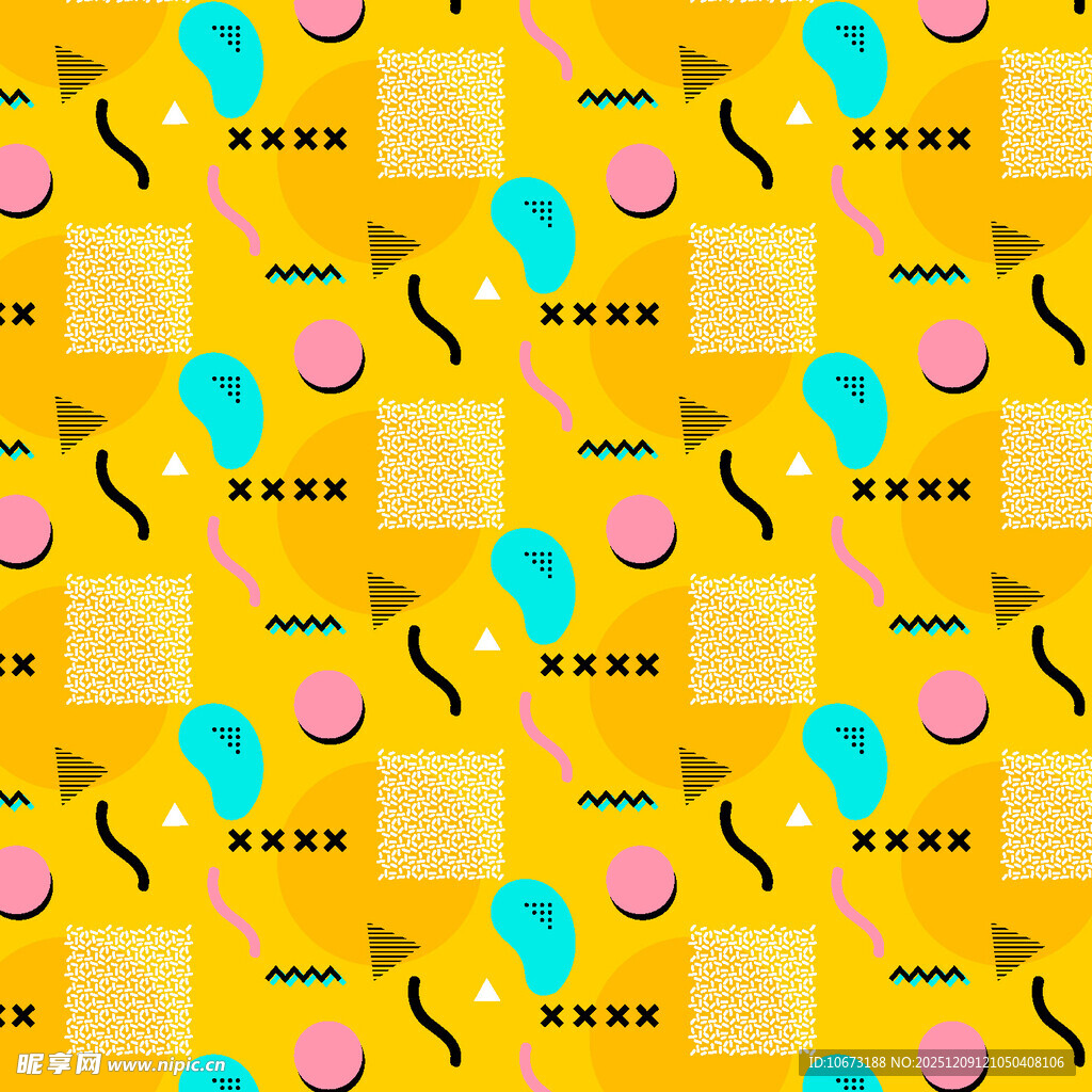 黄色几何图案背景纹理