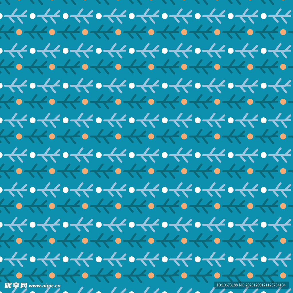 蓝底几何图案无缝背景