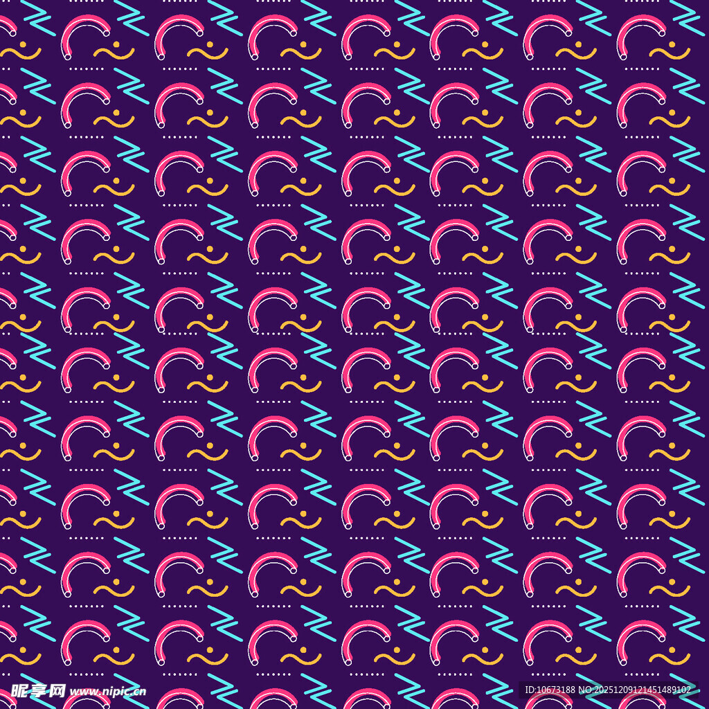 紫色几何图案无缝纹理