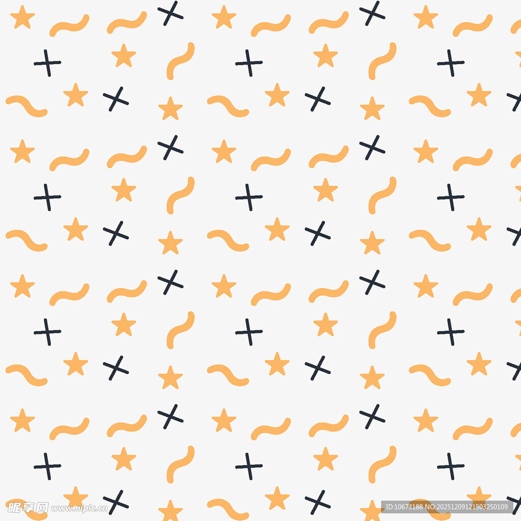 星星波浪图案背景纹理