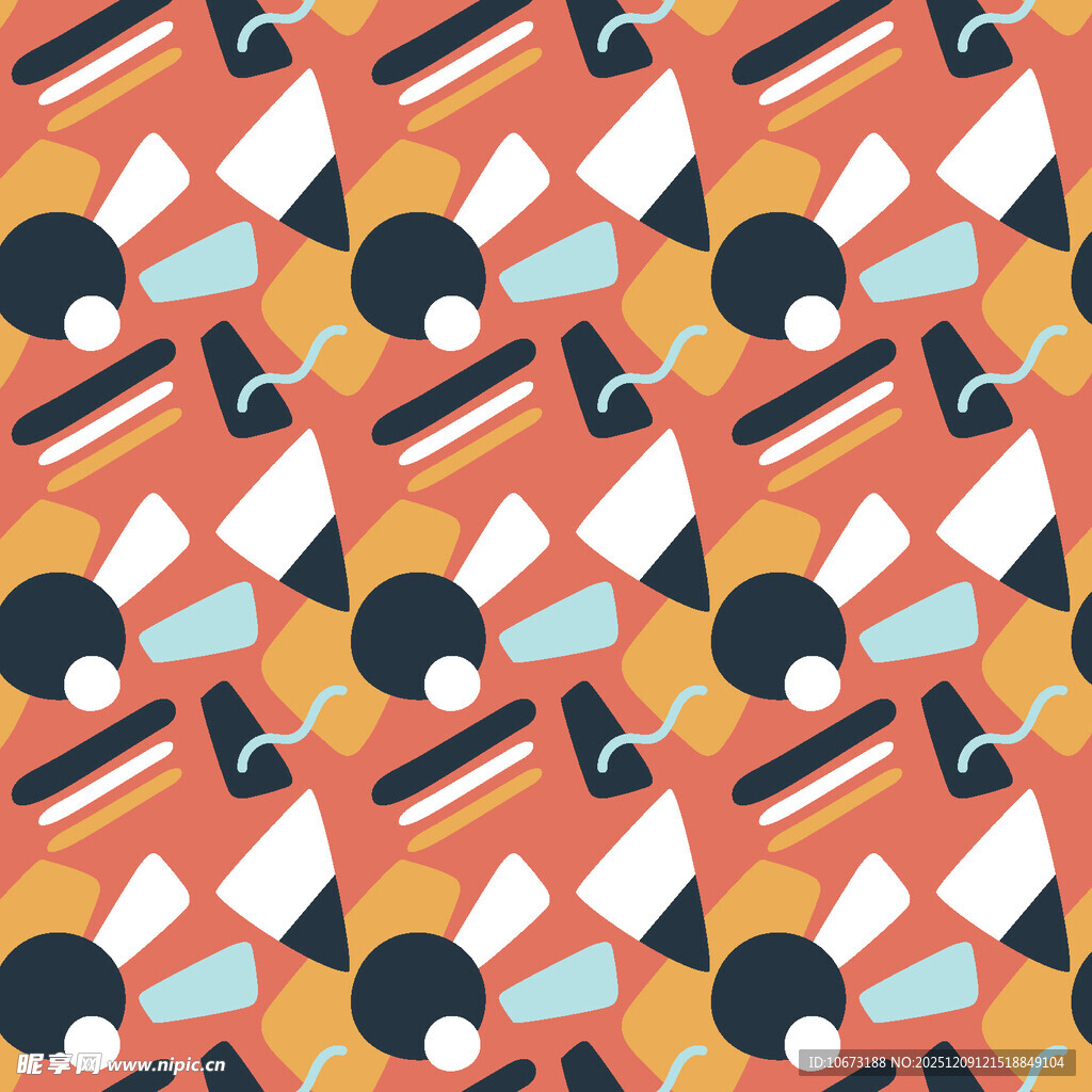 多彩文具图案背景设计