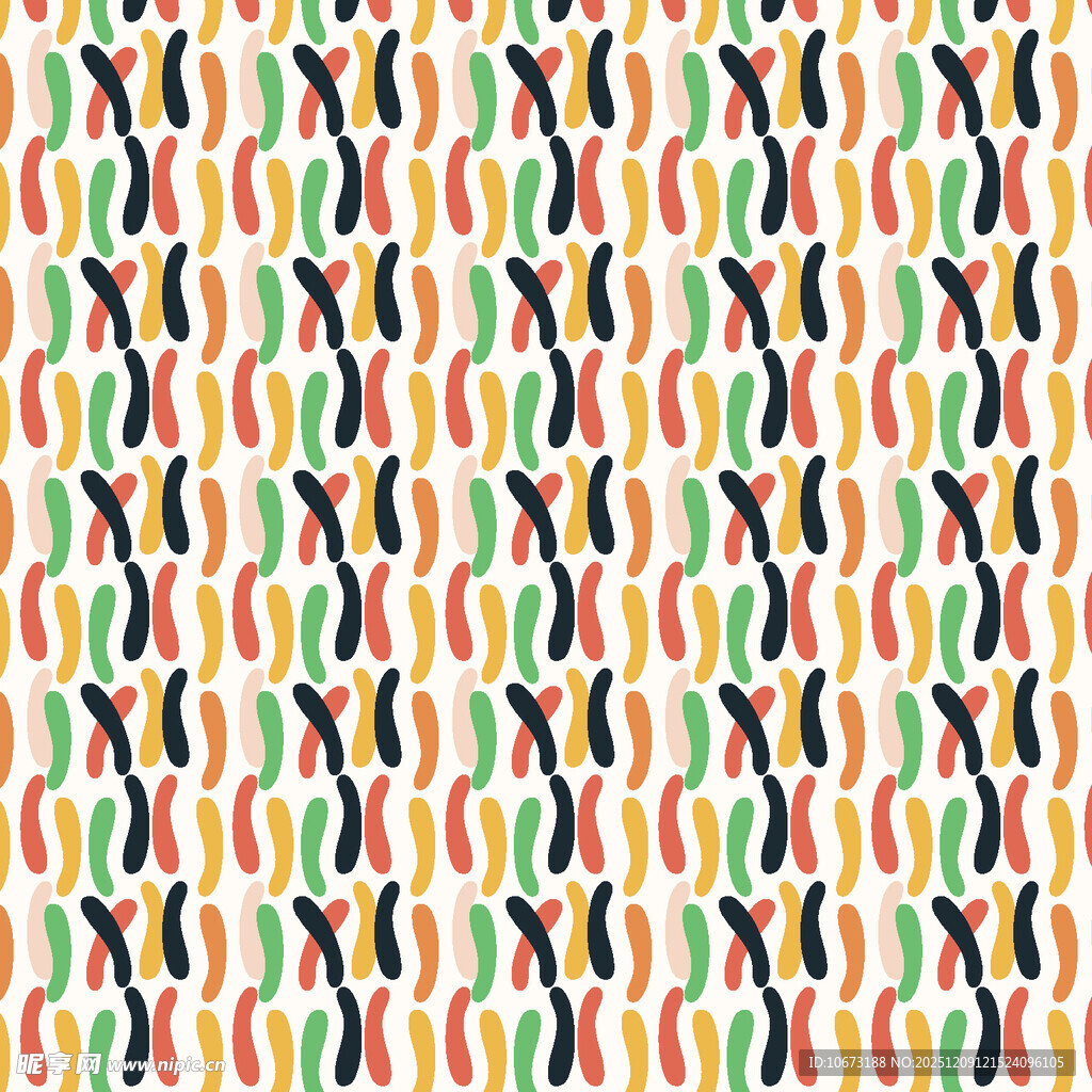 多彩几何图案无缝背景