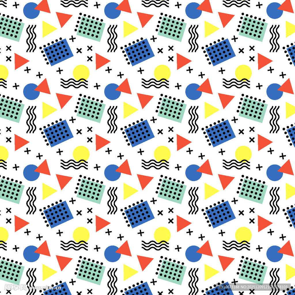 多彩几何图案背景设计