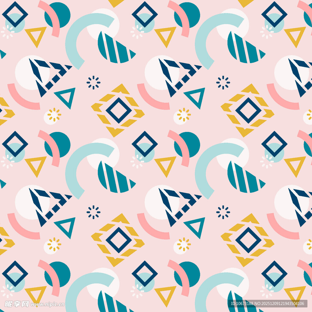 几何图案无缝背景设计