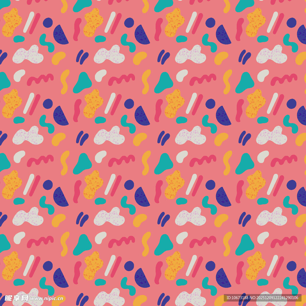 多彩几何图案背景纹理