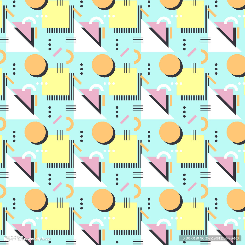 几何图案拼贴背景图