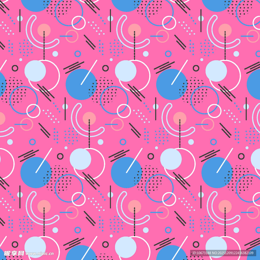 粉色梦幻图案背景设计