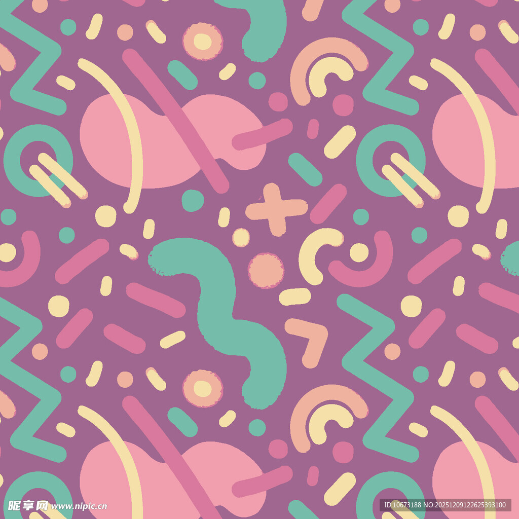 多彩抽象几何图案背景